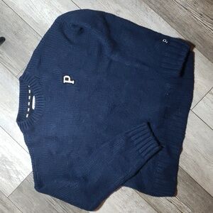 VS PINK | Varsity Logo Campus Boyfriend Oversized Knit Sweater